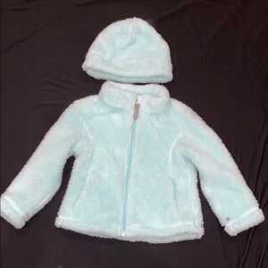 Toddler Fleece Zip Up and Hat